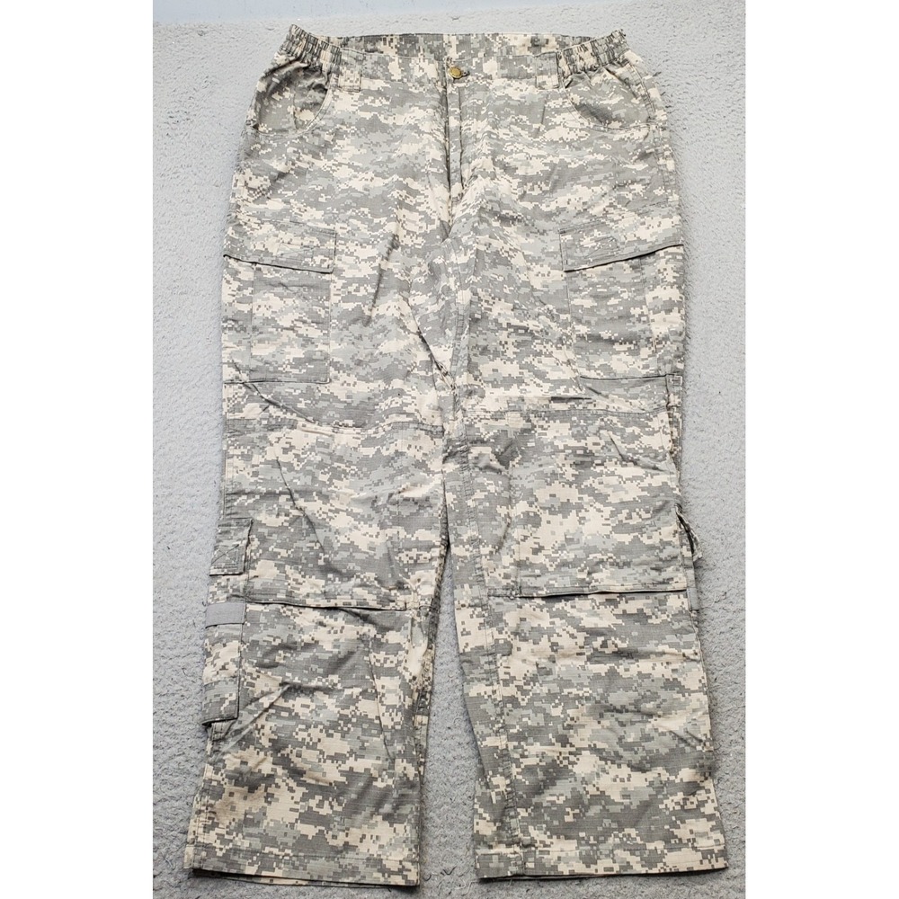 Guide Gear Army Digital ACU Cargo Pants Mens 40 Multi Camouflage Straight Leg